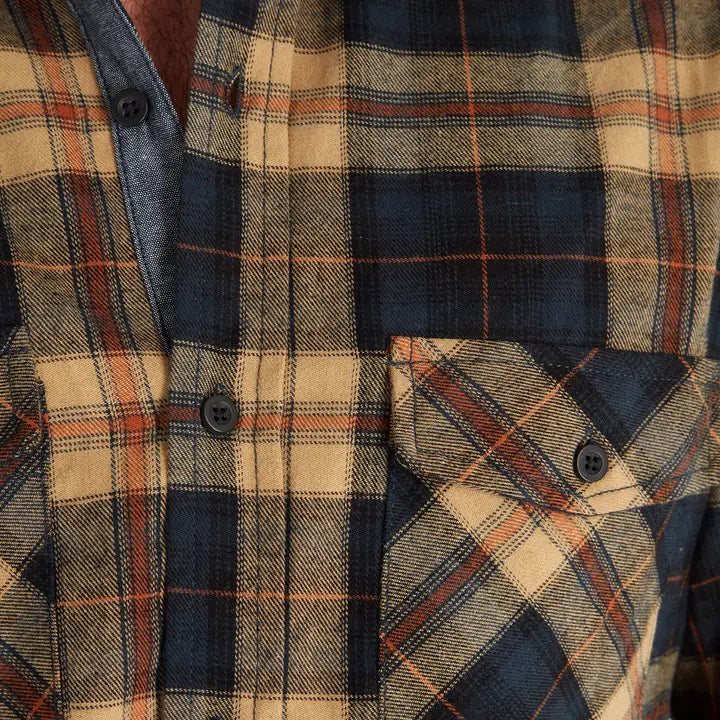 DWAYNE FLANNEL IN NAVY