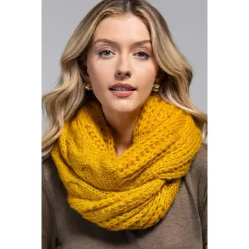 MUSTARD INFINITY SCARF