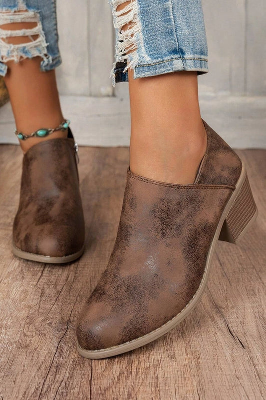 SUEDE ANKLE BOOT