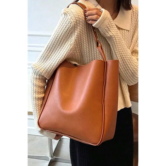 FALL VEGAN LEATHER SHOULDER BAG