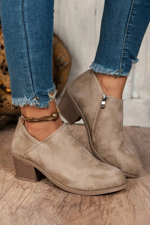 SUEDE ANKLE BOOT