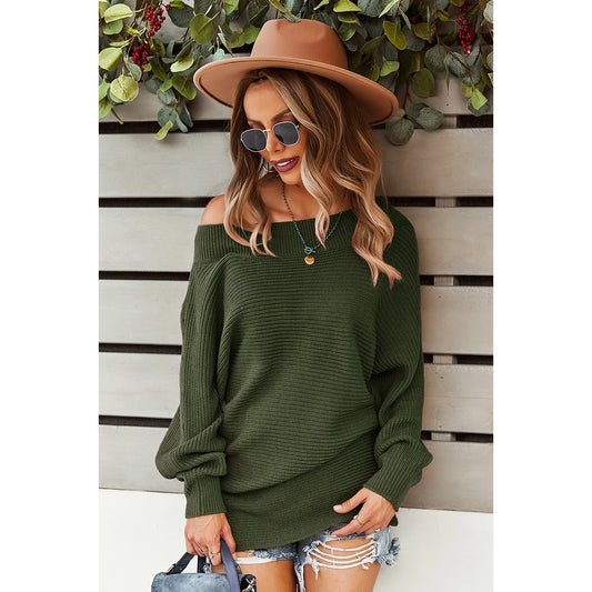Fall Scoop Neck Sweater
