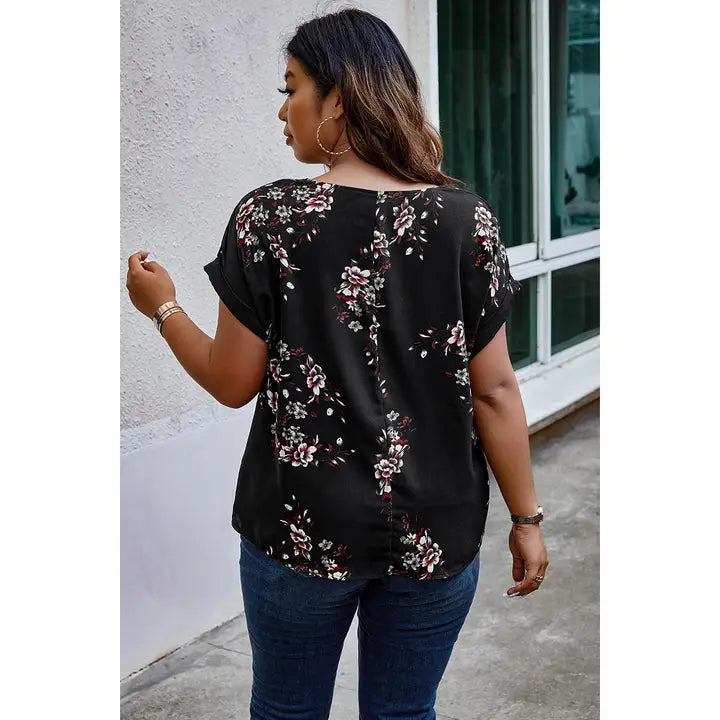 BLACK FLORAL CURVY